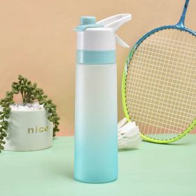 Spray Water Bottle For Girls Outdoor Sport Fitness Water Cup Large Capacity Spray Bottle Drinkware Travel Bottles Kitchen Gadgets (Option: PCblue)