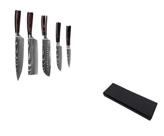 6 Piece Set 8 Piece Set 10 Piece Set Knife Chef's Knife Chef's Knife Kitchen Knife Cooking (Option: Gift box of 5piece set)